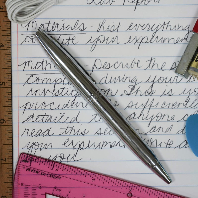 Cross Calais Refillable Ballpoint Pen, Medium Ballpen, Includes Premium Gift Box - Satin Chrome - Image 5